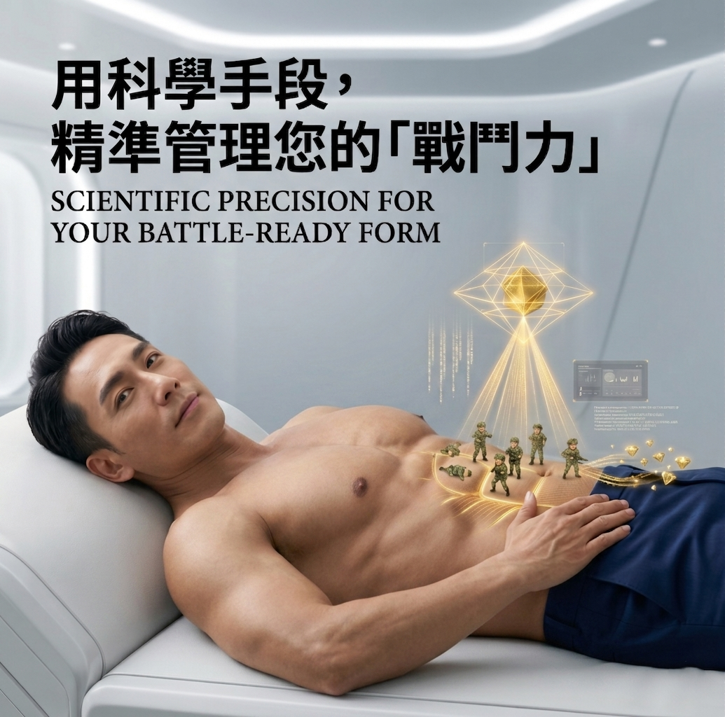 男士 INDIBA 療程 — 精準管理戰鬥力